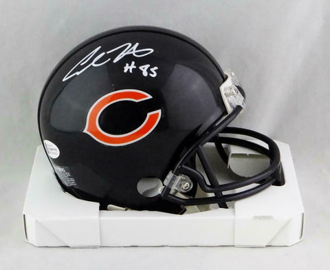 Cole Kmet Autographed Chicago Bears Mini Helmet - Beckett W Auth *White