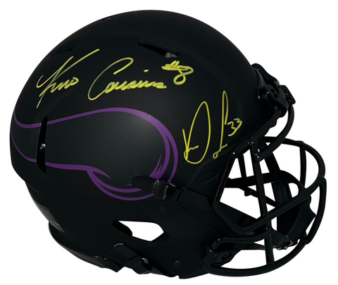 KIRK COUSINS & DALVIN COOK SIGNED MINNESOTA VIKINGS ECLIPSE AUTHENTIC HELMET JSA