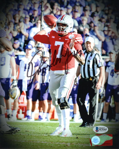 Dwayne Haskins Autographed Ohio State Buckeyes 8x10 Photo Beckett Authenticated