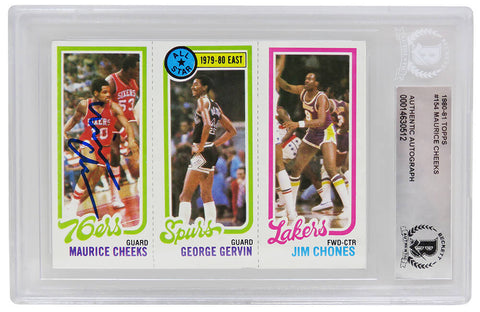 Maurice Cheeks autographed 1980-81 Topps Rookie Basketball Card #178 - (Beckett)