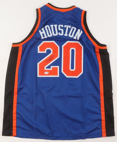Allan Houston Signed Knicks Jersey (PSA COA) New York Shooting Guard 1996-2005