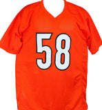 Joseph Ossai Autographed Orange Pro Style Jersey-Beckett W Hologram *Black