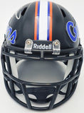 STEVE SPURRIER AUTOGRAPHED FLORIDA BLACK MINI HELMET BECKETT 236156