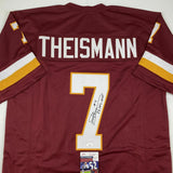 Autographed/Signed JOE THEISMANN 83 MVP Washington Burgundy Jersey JSA COA Auto