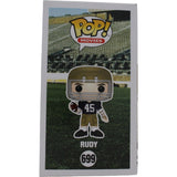 Rudy Ruettiger Autographed Notre Dame Fighting Irish Funko Insc Beckett 46954