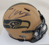 KENNETH WALKER III SIGNED SEATTLE SEAHAWKS STS 2 SPEED MINI HELMET BAS