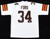 Jerome Ford Signed Cleveland Browns White Jersey (JSA) Running Back