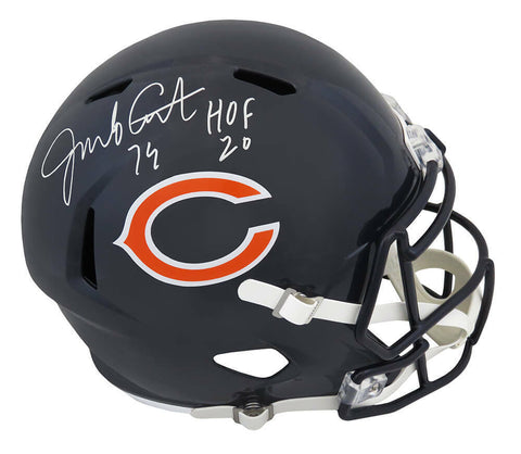 Jim Covert Signed Bears Riddell Full Size Speed Replica Helmet w/HOF'20 (SS COA)