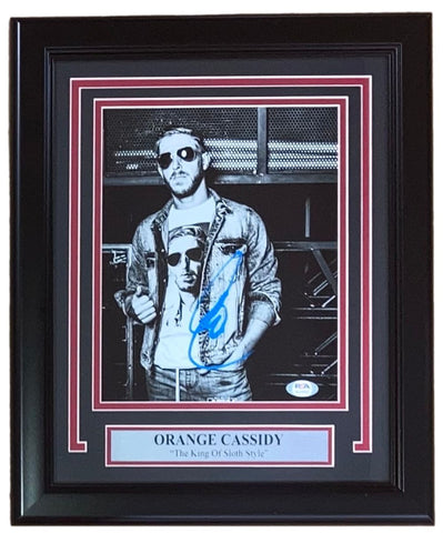 Orange Cassidy Signed Framed 8x10 AEW Wrestling Photo PSA