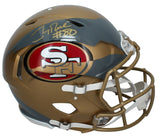 Jerry Rice Autographed San Francisco 49ers Custom Painted Speed Helmet Fanatics