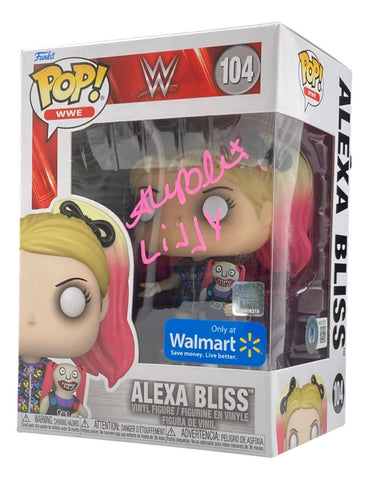 Alexa Bliss Signed WWE Funko Pop #104 Lilly Inscribed BAS ITP