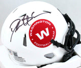 Deion Sanders Autographed WA Football Team Lunar Mini Helmet- Beckett W *Black