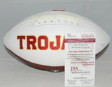 RONALD JONES II AUTOGRAPHED SIGNED USC TROJANS WHITE LOGO FOOTBALL JSA