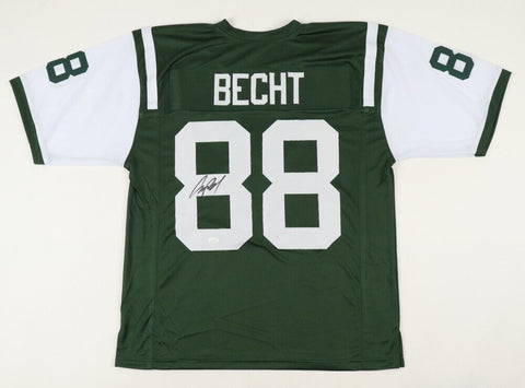 Anthony Becht Signed Jets Jersey (JSA COA) New York's 1st Round Pick 2000 T.E.