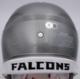 Kyle Pitts Auto Falcons Flash Full Size Helmet Dirty Bird (Smudge) Beckett 25817