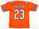 Devin Hester Signed Chicago Bears Orange Jersey (PSA) NFL All Time Return Leader