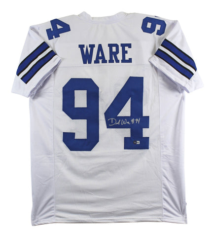 DeMarcus Ware Authentic Signed White Pro Style Jersey Autographed BAS Witnessed