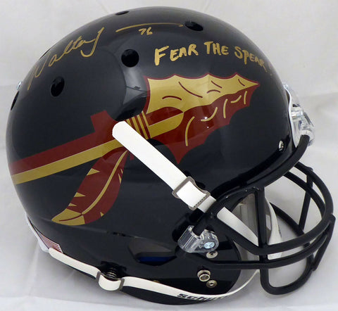 Walter Jones Autographed FSU Full Size Chrome Helmet "Fear The Spear!" MCS 50485