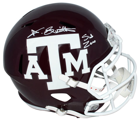 AINIAS SMITH AUTOGRAPHED TEXAS A&M AGGIES FULL SIZE SPEED HELMET W/ SUB ZERO