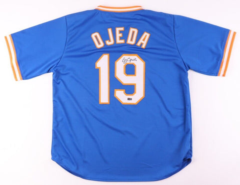 Bobby Ojeda Signed New York Mets Throwback Jersey (Steiner) 1986 World Champion
