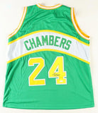 Tom Chambers Signed Seattle Supersonics Jersey (JSA COA) 4xAll Star Pwr. Forward