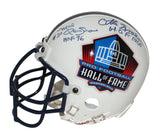 Hall Of Fame Signed Mini Helmet Otto Graham, Creekmur, Renfro, Perry JSA 36474