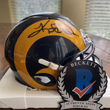 Kurt Warner Autographed Signed St. Louis Rams Mini Helmet Beckett Los Angeles
