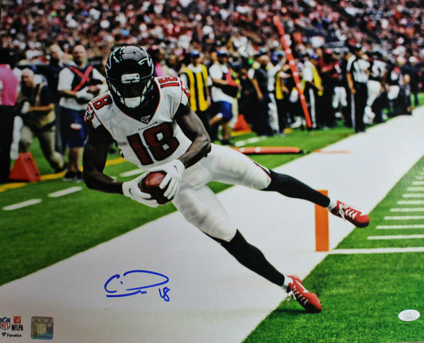 Calvin Ridley Autographed/Signed Atlanta Falcons 16x20 Photo JSA 28158 PF