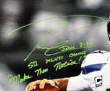 Russell Wilson Autographed Framed 24x30 Canvas Seahawks SB 1/48 Beckett WE98425