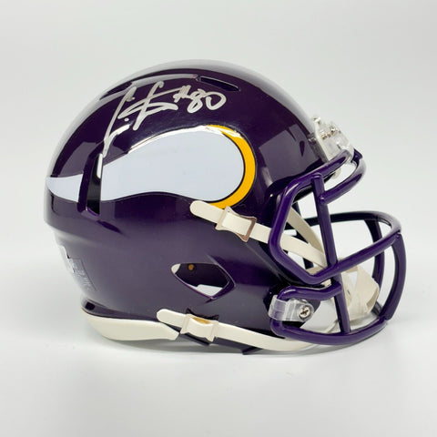 Cris Carter Autographed Signed Minnesota Vikings Mini Helmet Beckett