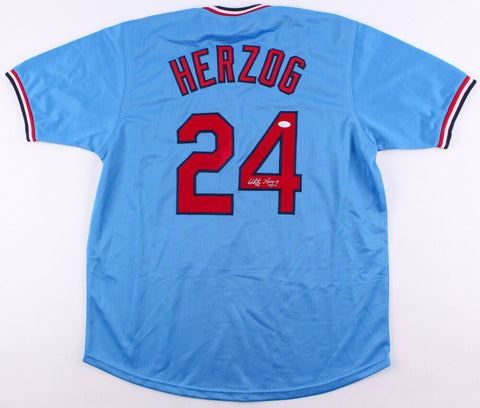 Whitey Herzog Signed Cardinals Jersey (JSA COA) St. Louis Manager (1980-1990)