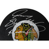 Jeremy Roenick Autographed Chicago Blackhawks Puck Full Name Beckett 46804