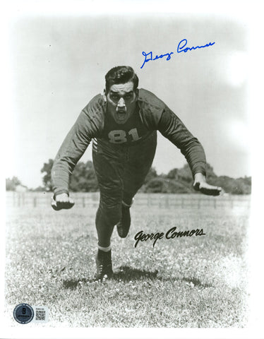 George Connor Autographed Chicago Bears 8x10 Photo Beckett 45620