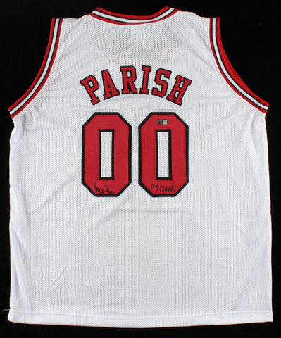 Robert Parish Signed Chicago Bulls Jersey Inscribed "97 Champs" (TriStar Holo)