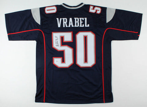 Mike Vrabel Signed New England Patriots Jersey (Beckett COA) 3xSuper Bowl Champ