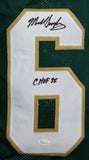 Mike Singletary Autographed Green College Style Jersey w/CHOF - JSA W Auth *TM6