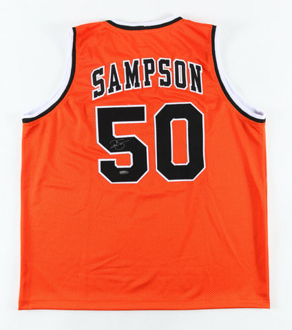 Ralph Sampson Signed Virginia Cavaliers Jersey (Tri Star Hologram) Rockets HOF C