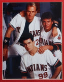 Charlie Sheen Signed Major League 35x43 Framed Indian Jersey (Beckett)Wild Thing