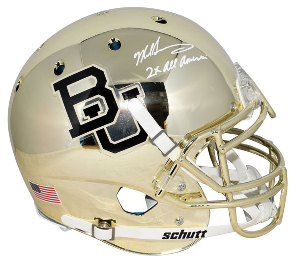 MIKE SINGLETARY SIGNED BAYLOR BEARS GOLD CHROME AUTHENTIC HELMET BECKETT