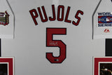 Albert Pujols Autographed St Louis Cardinals Baseball Framed Jersey TRISTAR