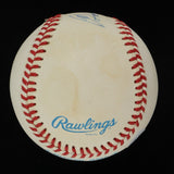 Bob Feller Signed OML Baseball (JSA COA) Cleveland Indians 266 Wins / 2581 K's