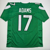 Autographed/Signed Davante Adams New York Green Football Jersey Beckett BAS COA