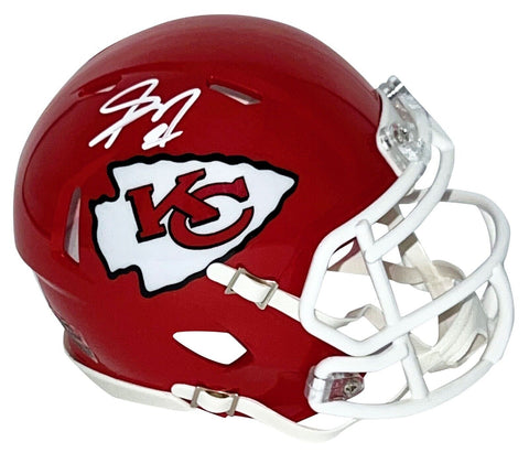 SKYY MOORE SIGNED AUTOGRAPHED KANSAS CITY CHIEFS SPEED MINI HELMET BECKETT