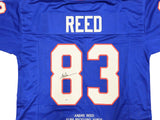 BUFFALO BILLS ANDRE REED AUTOGRAPHED SIGNED BLUE JERSEY JSA STOCK #234556