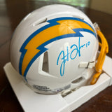 Justin Herbert Autographed Signed Los Angeles Chargers Mini Helmet Beckett