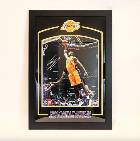 Shaquille O'Neal Los Angeles Lakers Autographed 16x20 Photo Framed - Beckett