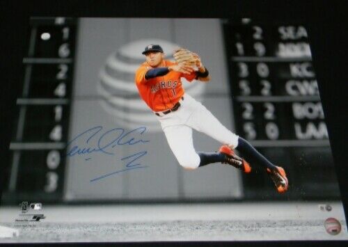 CARLOS CORREA AUTOGRAPHED SIGNED HOUSTON ASTROS 16x20 SPOTLIGHT PHOTO MLB HOLO