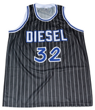 ORLANDO MAGIC SHAQUILLE O'NEAL SIGNED #32 BLACK BASKETBALL JERSEY BECKETT