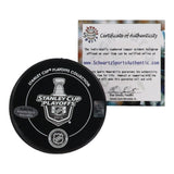 Scott Darling Signed Chicago Blackhawks Logo Puck (Schwartz) 2015 Stny Cup Champ