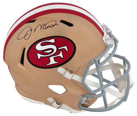 Joe Montana Signed 49ers Riddell Full Size Speed Replica Helmet - (FANATICS COA)